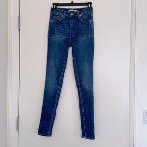 Levi's Mile High Super Skinny Jeans in Color Shut the front door